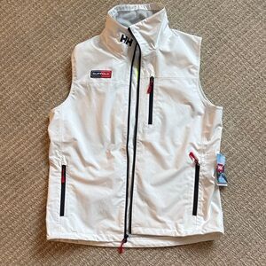 Helly Hansen White Vest with Red and Black Details